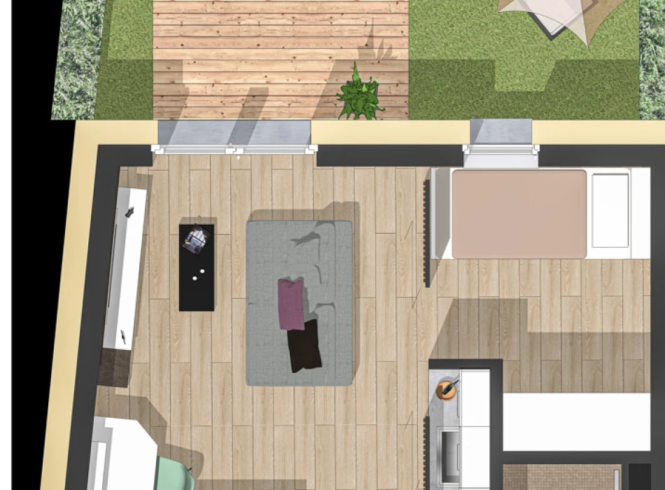 Whg 01_ Grundriss der Immobilie: WETTINER CITY SUITES (Grundriss)