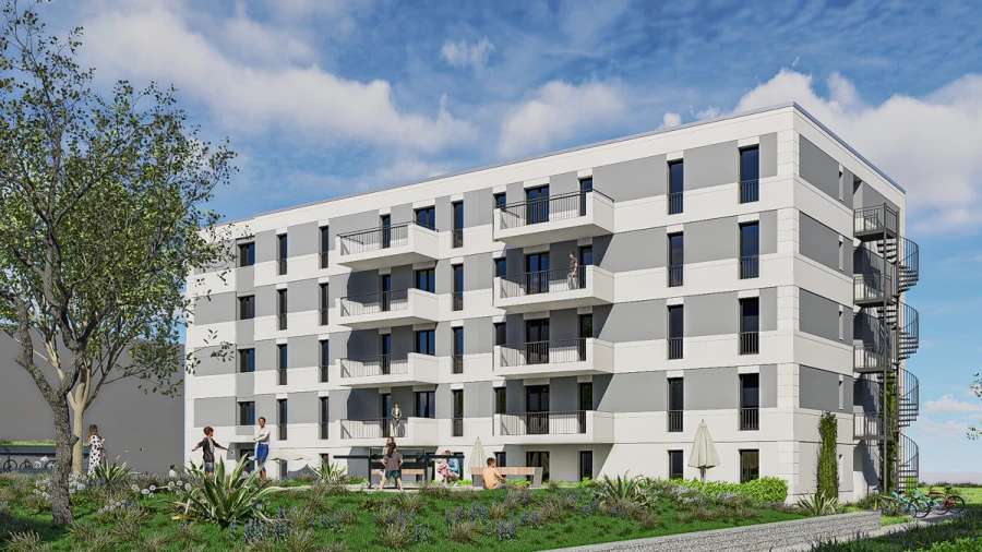 Entspannen im Grünen der Immobilie: WETTINER CITY SUITES (Foto)