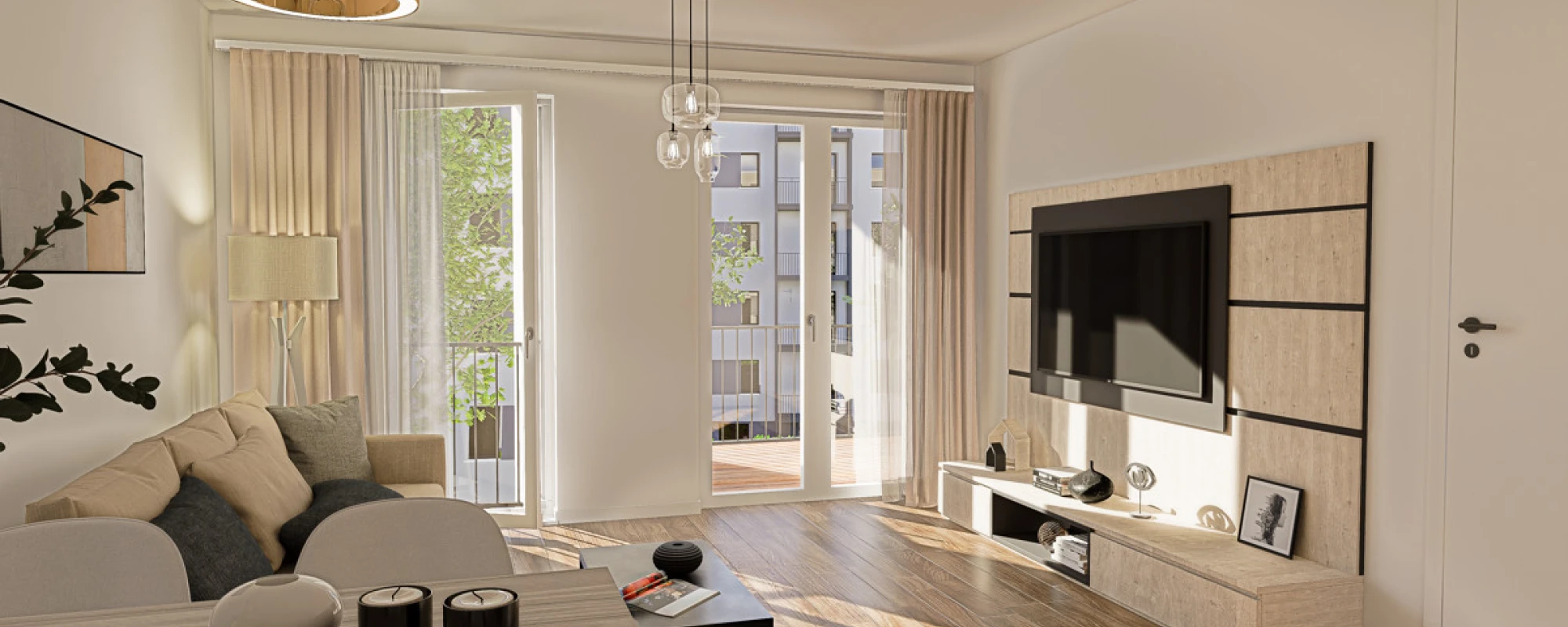 Visualisierung Familienwohnung der Immobilie: WETTINER CITY SUITES (Titelbild)